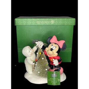 Dept 56 Snowbabies Decorating The Tree Just Minnie And Me Disney Christmas 69824